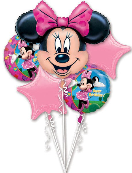 Minnie Mouse Birthday Balloon bouquet.