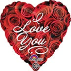 Heart I Love You Rose 18”