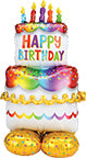 Birthday Cake  Balloon Air fill 52”